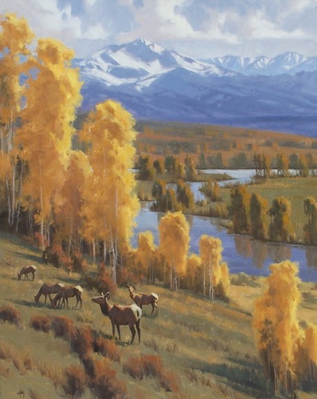 Wildlife oil paintings