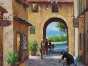 After the Rain 24" x 20" oil painting by Tom Haas