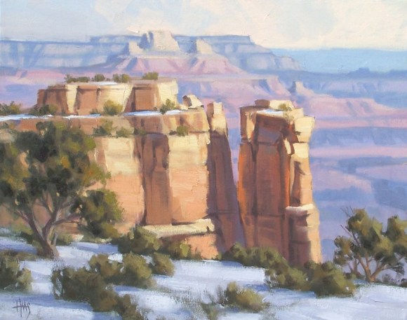 Grand Canyon 16" x 20" oil painting by Tom Haas