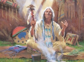 Wisdom Seeker 36" x 36" oil painting by Tom Haas