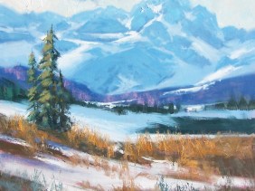 Arapaho Basin - Colorado 30" x 30" oil painting by Tom Haas