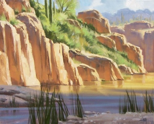 Plein air landscape oil paintings