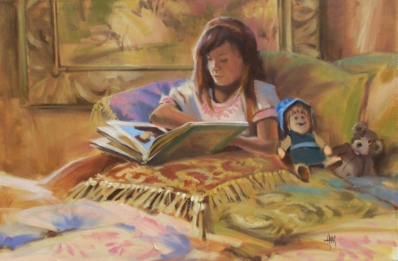 Happily Ever After 24" x 36" oil painting by Tom Haas