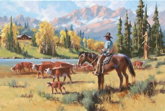 Indian Summer 20" x 30"oil painting by Tom Haas