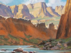 Inner Canyon - Colorado River, Grand Canyon 24" x 30" oil painting by Tom Haas