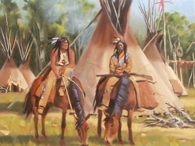 Summer Camp 24" x 18" oil painting by Tom Haas