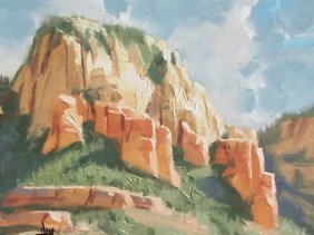 Plein air landscape oil paintings