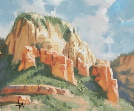 Plein air landscape oil paintings