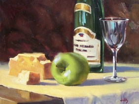 Complementary 11" x 14" oil painting by Tom Haas