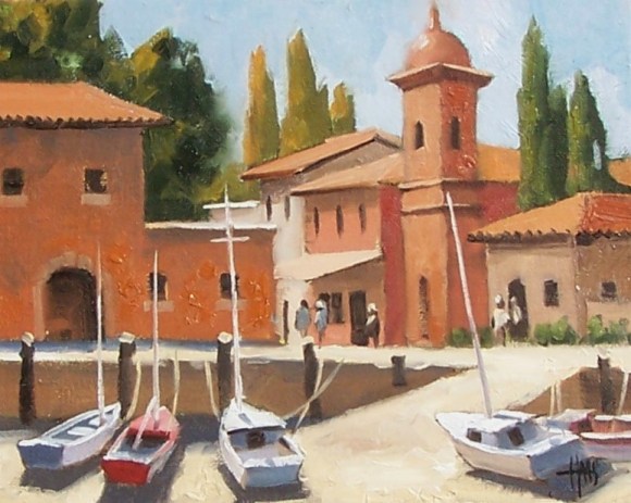 Low Tide 8' x 10" oil painting by Tom Haas