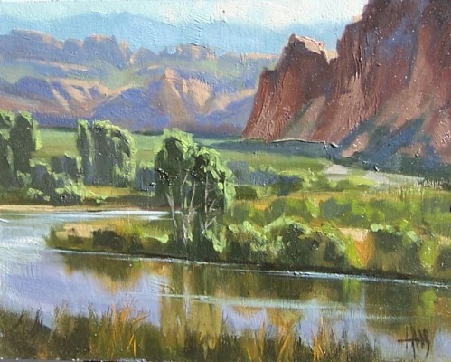 Salt River Valley - Arizona 11" x 14" oil painting by Tom Haas