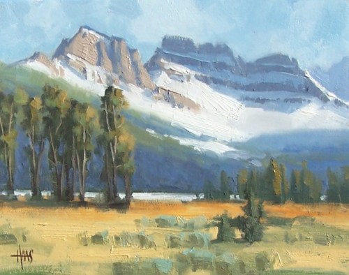 Summer Snow - Colorado 11" x 14" oil painting by Tom Haas