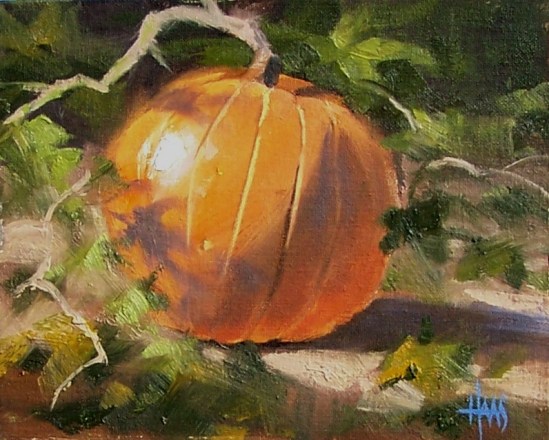 Witch Apple 8" x 10" oil painting by Tom Haas