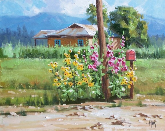 genre landscape flowers oil paintings