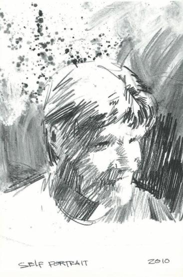 self portrait drawing