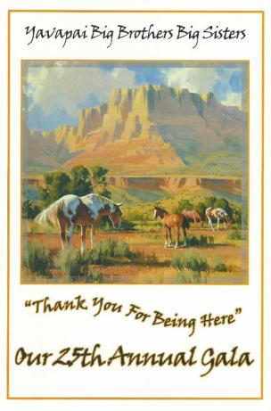 Marble Canyon Freedom oil painting by Tom Haas on Big Brothers Big Sisters catalog 2006