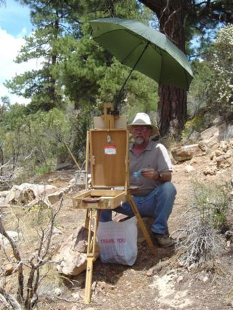 Tom Haas plein air Grand Canyon North Rim 2004