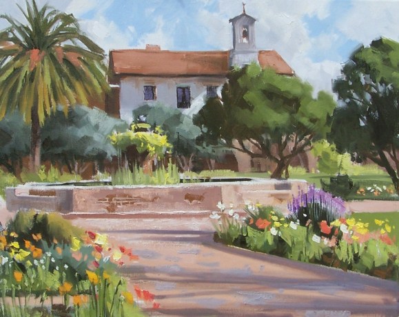 landscape oil painting California San Juan Capistrano