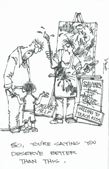 So You're Saying 2015 cartoon drawing by Tom Haas