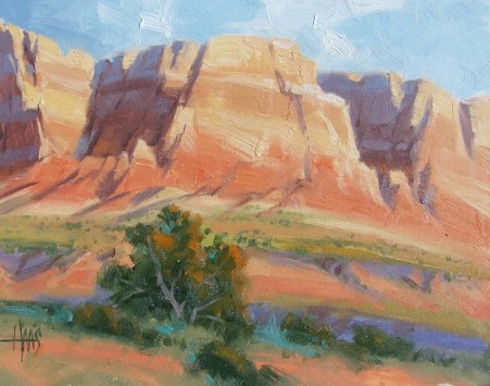 Sedona 11" x 14" oil painting by Tom Haas