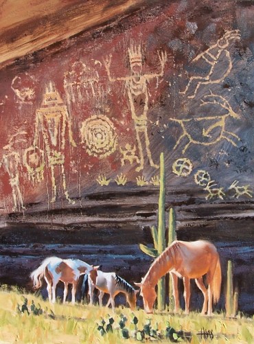 Ancient Legacy 18" x 24" oil painting by Tom Haas