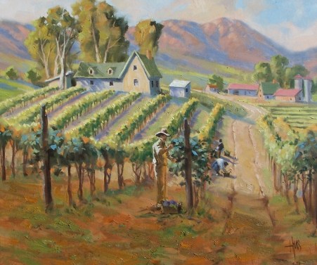 Labor of Love 20" x 24" oil painting by Tom Haas