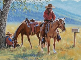 Love Letter 16" x 20" oil painting by Tom Haas