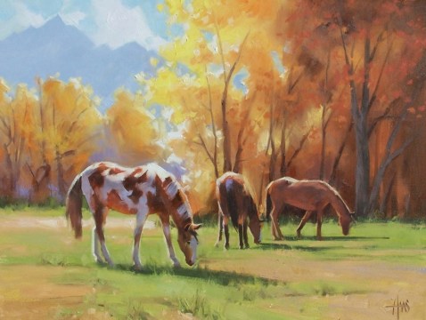 Amber Light 18" x 24" oil painting by Tom Haas