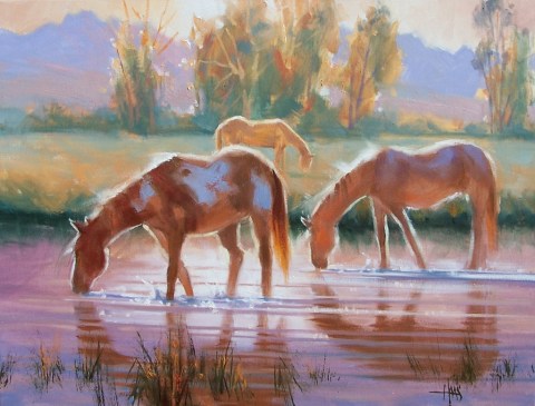 At Peace 18" x 24" oil painting by Tom Haas