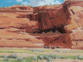 Canyon Life - Canyon de Chelly, Arizona 16" x 20" oil painting by Tom Haas