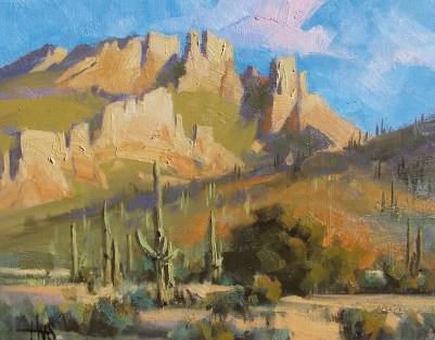 Granite Castle 11" x 14" oil painting by Tom Haas