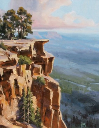 Mogollon Rim - Arizona 20" x 16" oil painting by Tom Haas