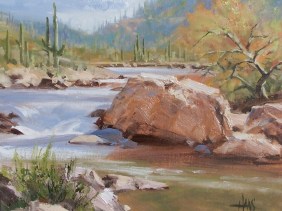 Rainy Season 11" x 14" oil painting by Tom Haas