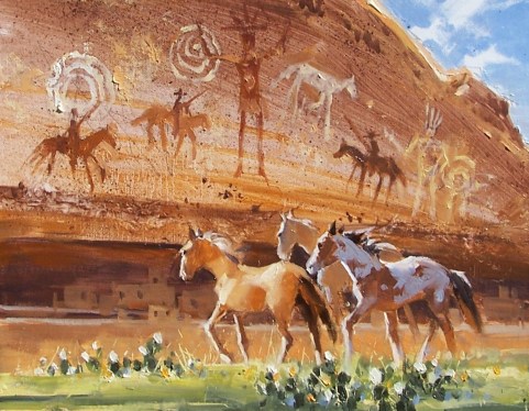 Freedom 11" x 14" oil painting by Tom Haas