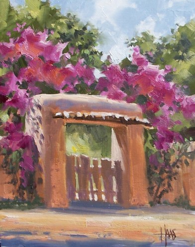 Old Gate 14" x 11" oil painting by Tom Haas