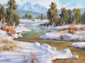 Trout Creek - New Mexico 11" x 14" oil painting by Tom Haas