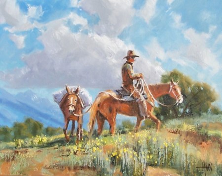 Switchback 16" x 20" oil painting by Tom Haas