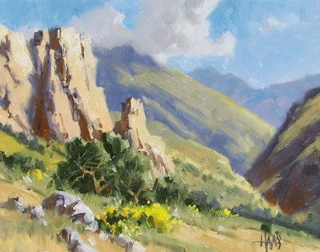 Salt River Canyon 11" x 14" oil painting by Tom Haas