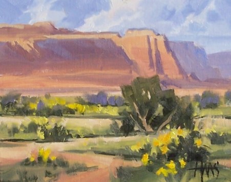 Wide Open Spaces - Marble Canyon 8" x 10" oil painting by Tom Haas