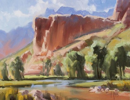 Canyon Colors - Sedona 11" x 14" oil painting by Tom Haas