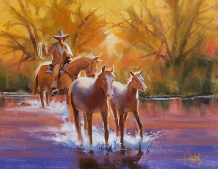 Arizona Gold 11" x 14" oil painting by Tom Haas