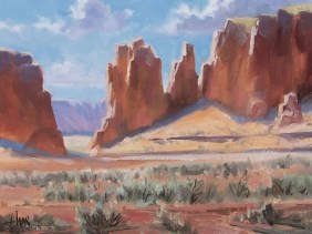 Sandstone Portal - Monument Valley, Arizona 12" x 16" oil painting by Tom Haas