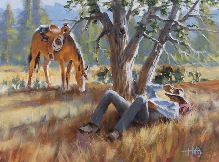Siesta 12" x 16" oil painting by Tom Haas
