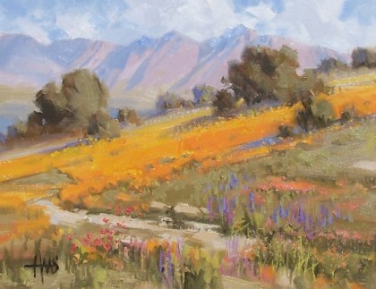 Desert Gilding - Arizona 11" x 14" oil painting by Tom Haas