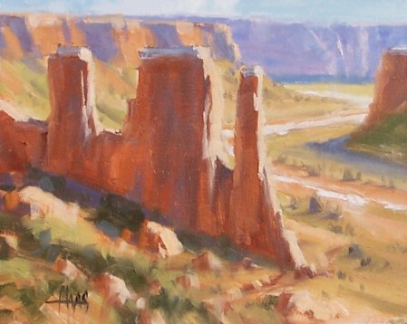 Windswept - Canyonlands, Utah 8" x 10" oil painting by Tom Haas