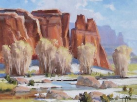 North of Santa Fe 11" x 14" oil painting by Tom Haas