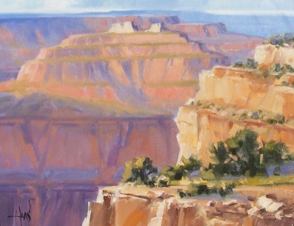 Above the Colorado - Grand Canyon 11" x 14" oil painting by Tom Haas