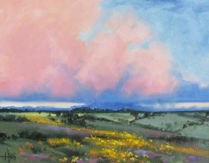 Cause and Effect - New Mexico 11" x 14" oil painting by Tom Haas