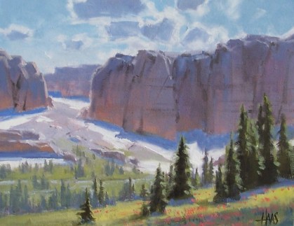 Wind River Range - Wyoming 11" x 14" oil painting by Tom Haas