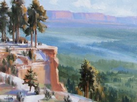 Rim to Rim - Mogollon Rim 11" x 14" oil painting by Tom Haas